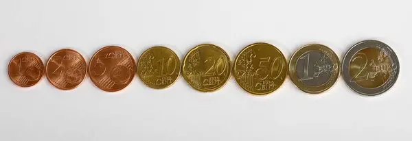 Euro Cent Bozuklukları Cent Cent Cent Cent Cent Cent Euro — Stok fotoğraf