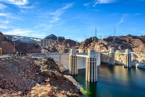 Hoover Dam Hoover Dam Dam Vicino Las Vegas Livello Dell — Foto Stock