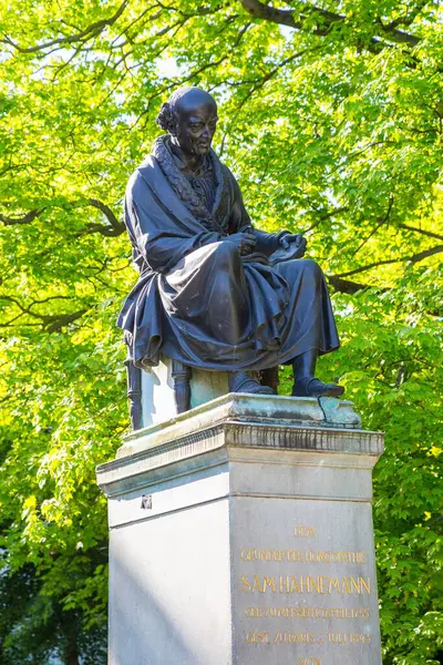 Memorial Samuel Hahnemann Richard Wagner Platz Leipzig — Stock Photo, Image
