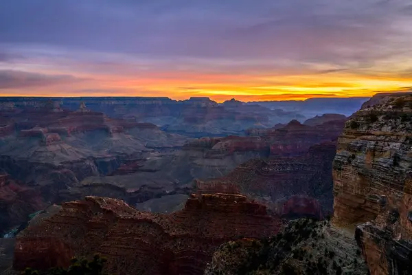 Gola Del Grand Canyon All Alba Fiume Colorado Arizona Usa — Foto Stock