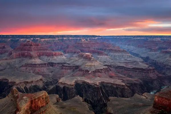 Gola Del Grand Canyon All Alba Fiume Colorado Arizona Usa — Foto Stock