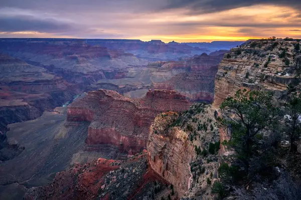 Gorge Grand Canyon Sunrise Colorado River Arizona Usa North America — Stock Photo, Image