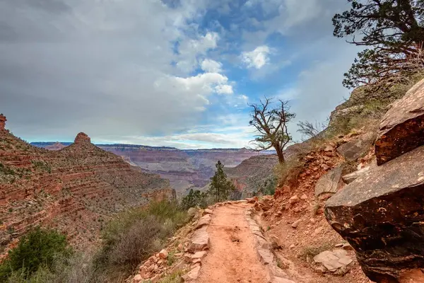 Bright Angel Trail in the gorge of the Grand Canyon, USA, North America