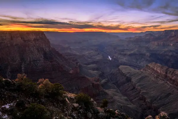 Canyon Landscape Gorge Grand Canyon Sunset Colorado River View Lipan — Stock Photo, Image