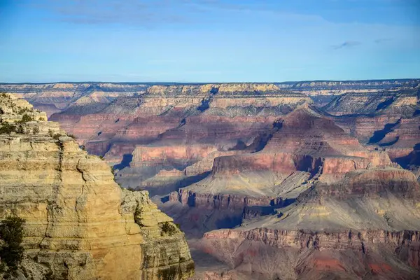 Canyon Landscape Gorge Grand Canyon Eroded Rocky Landscape View Moran — Stock Photo, Image