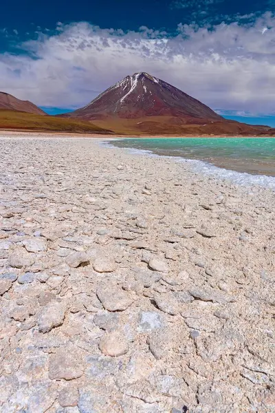 Laguna Verde Deposits Borax 340 Altitude Altiplano Andes — Stock Photo, Image