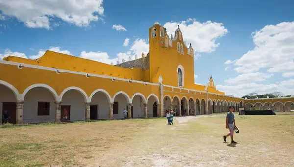 stock image Monastery San Antonio de Padua, Izamal, Yucatan, Mexico, Central America