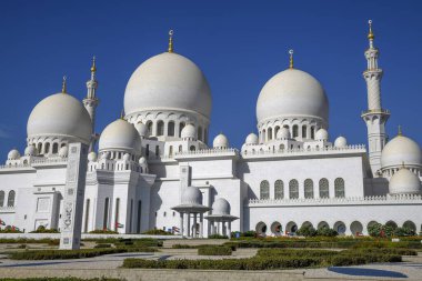 Sheikh Zayed Mosque, Abu Dhabi, United Arab Emirates, Asia clipart