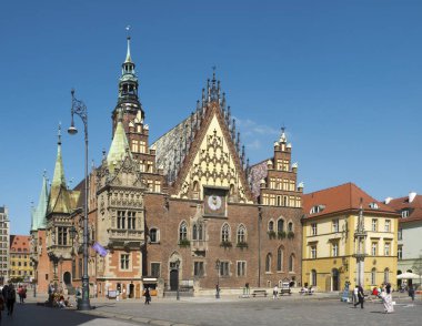 Old Town Hall at Rynek, Wroclaw, Poland, Europe clipart