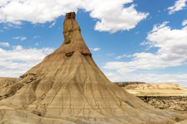 Castil de Tierra, Castildetierra, rock formation, Bardenas Reales Desert, Navarre, Spain, Europe clipart