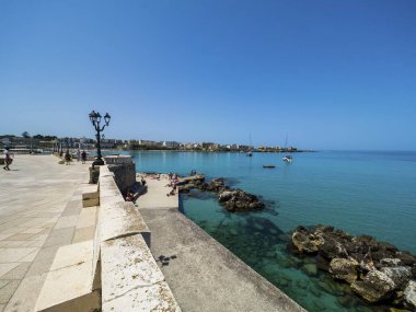 Promenade, old town, Otranto, province of Lecce, Salento peninsula, Puglia, Italy, Europe clipart