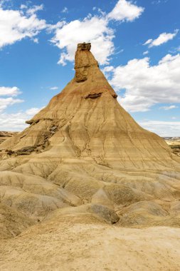 Castil de Tierra, Castildetierra, rock formation, Bardenas Reales Desert, Navarre, Spain, Europe clipart