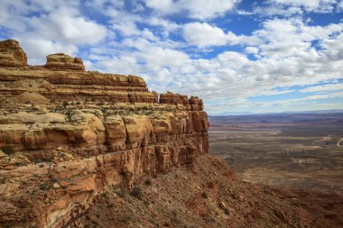 Cedar Mesa at Moki Dugway, view of the Valley of the Gods, Bears Ears National Monument, Utah State Route 261, Utah, USA, North America clipart