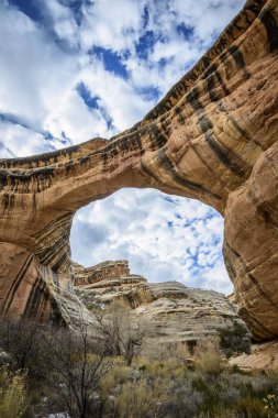 Sipapu Bridge, natural arch, Natural Bridges National Monument, Utah, United States, North America clipart