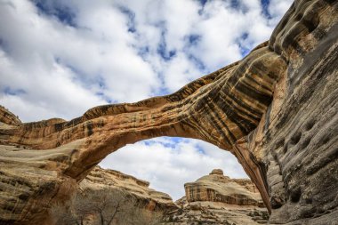 Sipapu Bridge, natural arch, Natural Bridges National Monument, Utah, United States, North America clipart