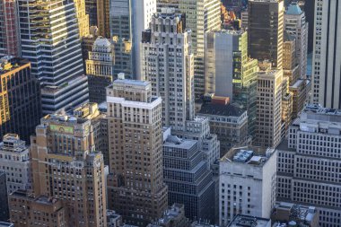 Skyscrapers, high-rises in Midtown Manhattan, New York City, New York State, USA, North America clipart