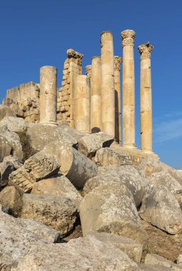 Temple of Zeus, Jerash, Jordan, Asia clipart