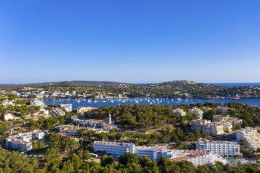 Aerial photo, view of Costa de la Calma and Santa Ponca with hotels and beaches, Costa de la Calma, Caliva region, Majorca, Balearic Islands, Spain, Europe clipart