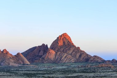 Great Spitzkoppe in the evening light, Erongo region, Namibia, Africa clipart