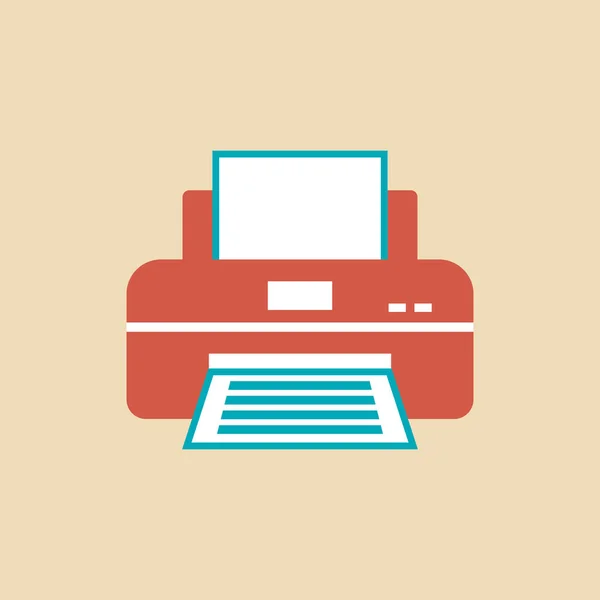 Printer Paper Vector Icon — Stock Vector