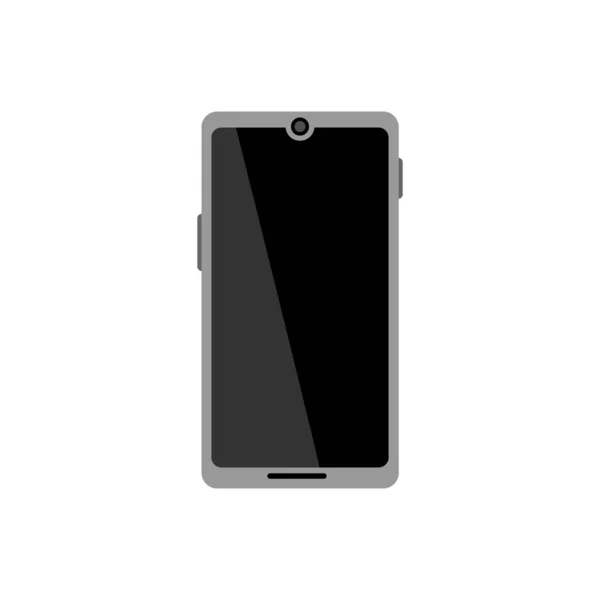 Smartphone Vector Pictogram Witte Achtergrond — Stockvector