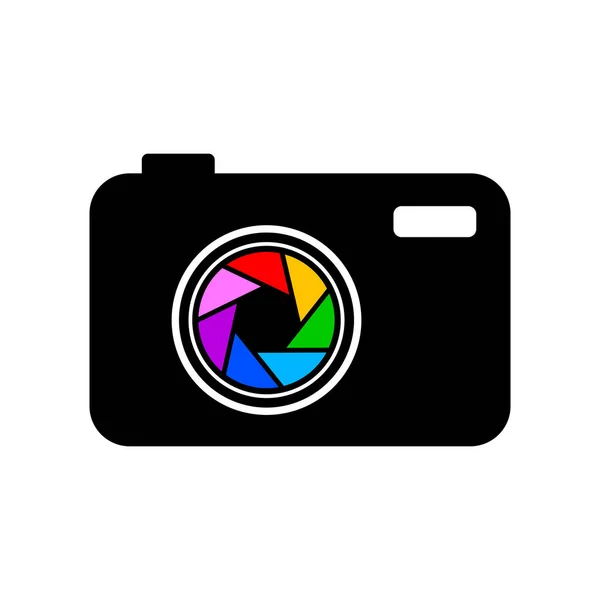 Camera Vector Icon White Background — Stock Vector
