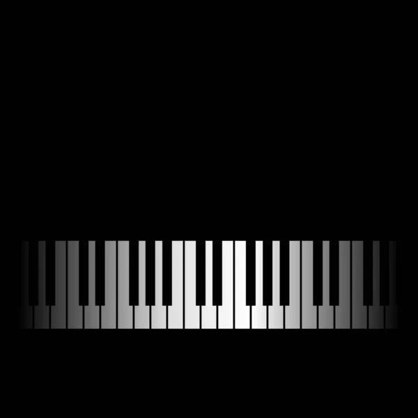 Music Background Piano Keys Vector Illustration — Stock Vector