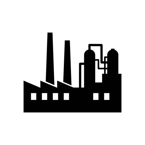 Factory Vektor Icon Auf Weißem Hintergrund — Stockvektor