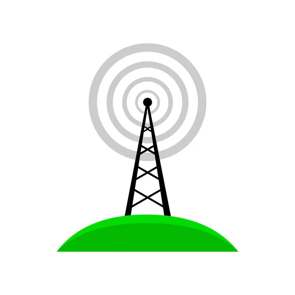Transmitter Vector Icon White Background — Stock Vector