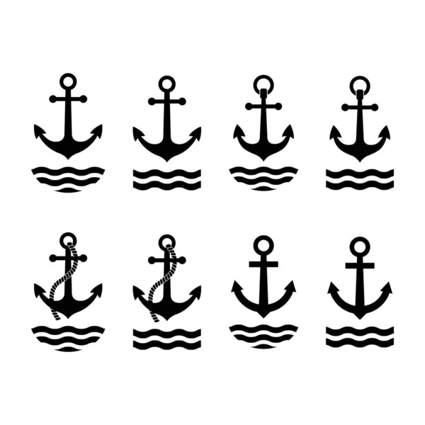 Anchor Vector Icons White Background Royalty Free Stock Vectors