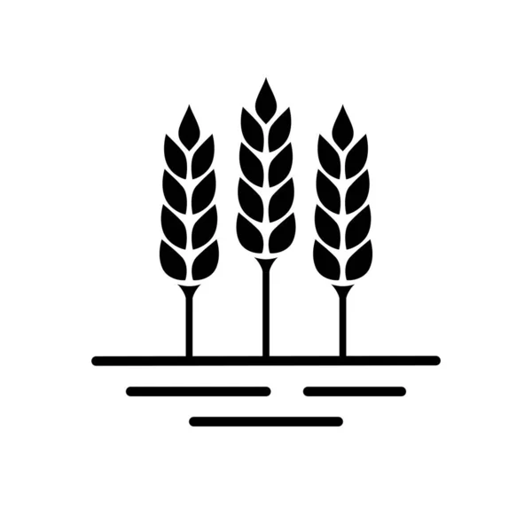 Getreidevektorsymbol Auf Weißem Hintergrund lizenzfreie Stockillustrationen