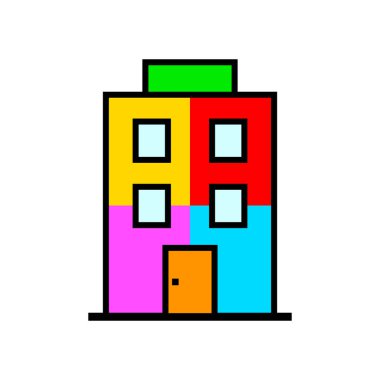 House vektör simgesi beyaz arka plan üzerinde 