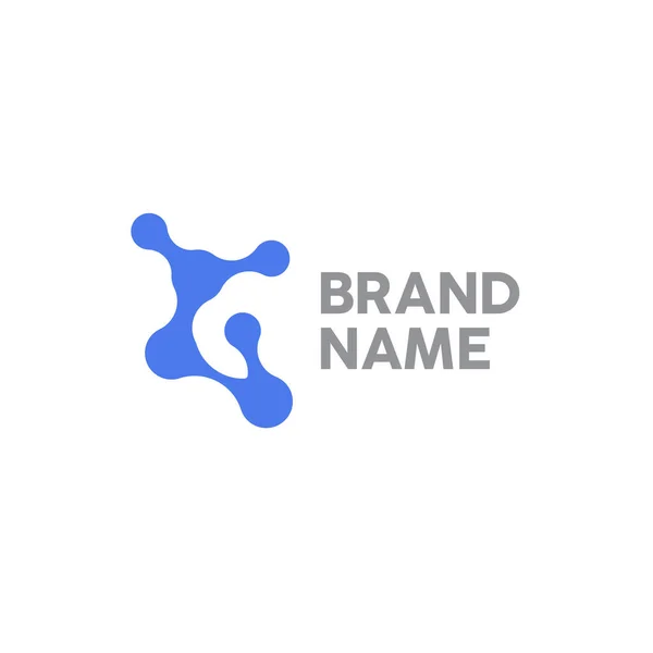 Araştırma bilimi için tıbbi logot teknolojisi laboratuvar molekülü..