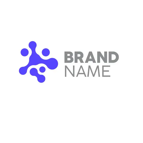 Araştırma bilimi için tıbbi logot teknolojisi laboratuvar molekülü..