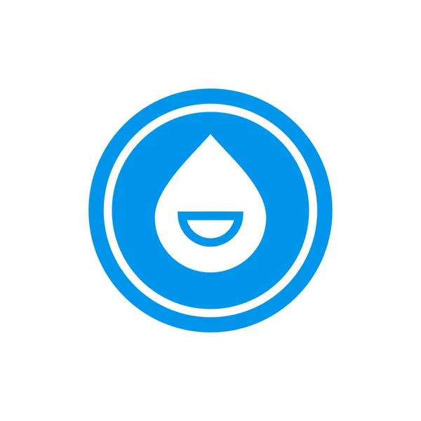 Αφηρημένη Πτώση Νερού Λογότυπο Εικονίδιο Σχεδιασμό Πρότυπο Διάνυσμα — Διανυσματικό Αρχείο
