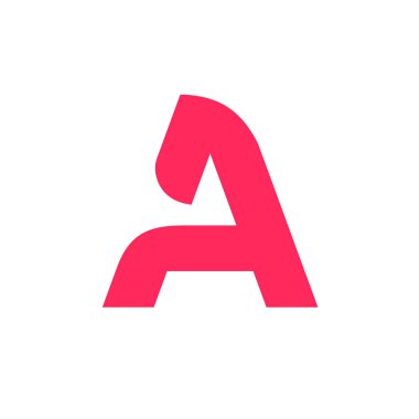 Yaratıcı harf A logo tasarım şablonu vektörü, alfabe A logo simgesi