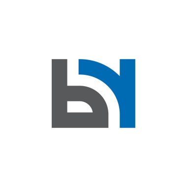 Initial letter bv logo vector design template