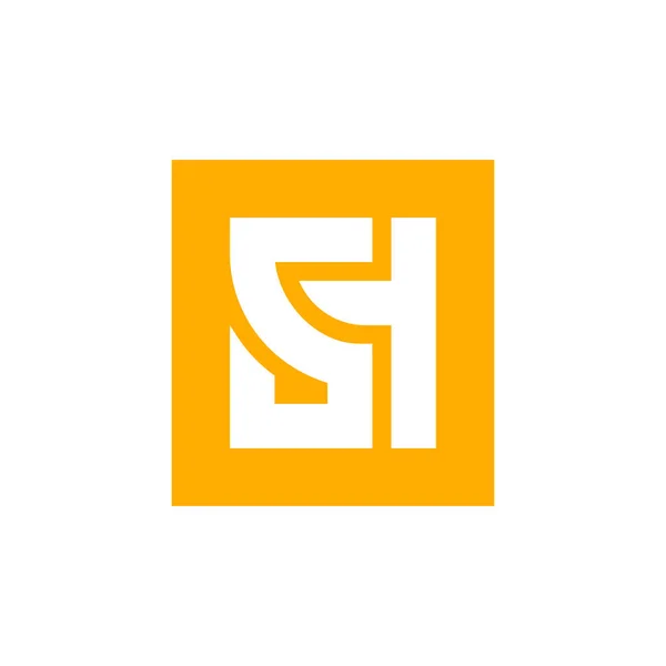 Logo Design Kreativer Moderner Quadratischer Logo Vektor — Stockvektor
