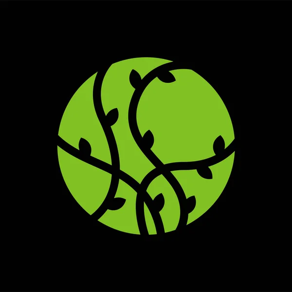 Diseño Del Icono Del Logotipo Hoja Abstracta Logotipo Naturaleza Floral — Vector de stock
