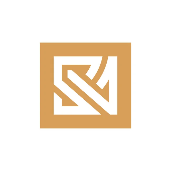 Carta Inicial Monograma Logotipo Plantilla Diseño Vector — Vector de stock