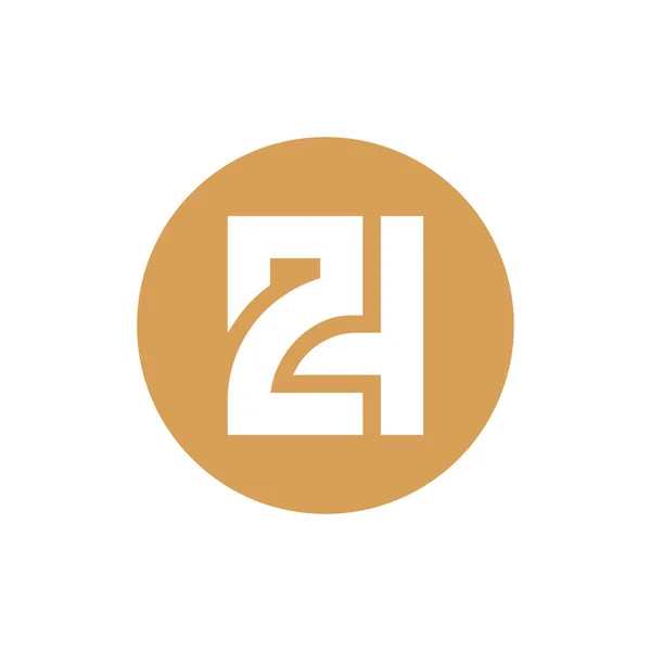 Carta Inicial Monograma Abstrato Logotipo Letra — Vetor de Stock