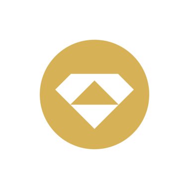 Soyut elmas mücevher logo şablonu, soyut elmas mücevher ikon vektörü