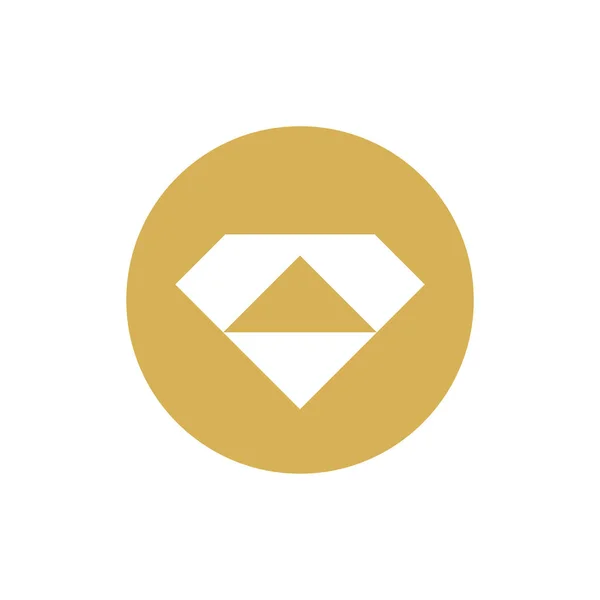 Plantilla Logotipo Gema Diamante Abstracto Vector Icono Gema Diamante Abstracto — Vector de stock