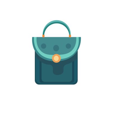 Kadın el çantası simgesi, vektör el çantası simgesi, beyaz arkaplanda izole edilmiş