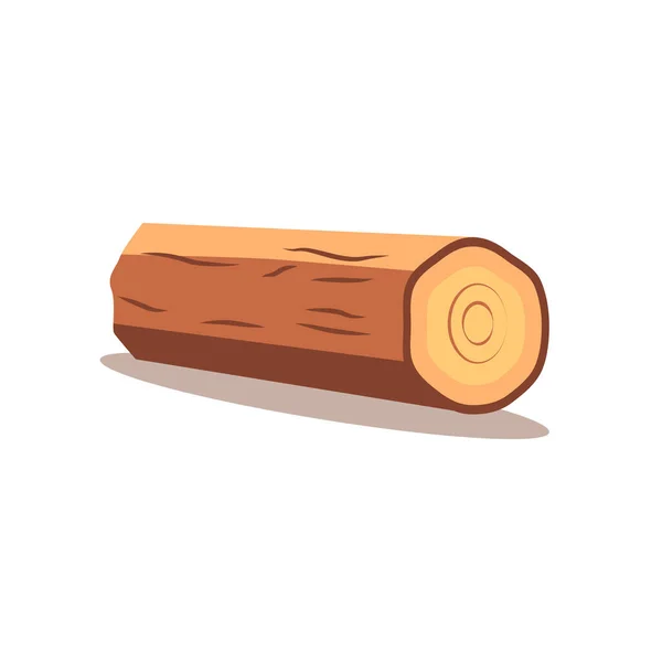 木材测井矢量图解 林业和木材业概念 — 图库矢量图片