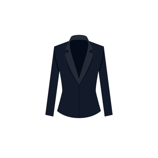 Icône Costume Noir Concept Mode Homme Affaires Vecteur Illustration Blazer — Image vectorielle