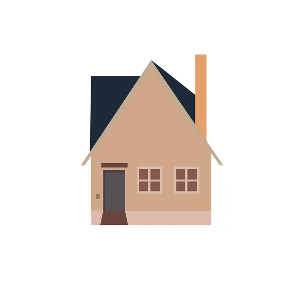 居家居民图标的平面设计风格 矢量插图 — 图库矢量图片
