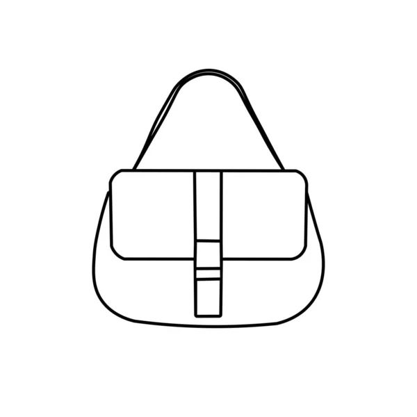 Omen Sling Bag Line Art Style Vector Illustration Design — Stock Vector