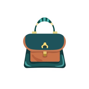 Kadın el çantası vektör çizimi şablon elementleri, moda aksesuarları