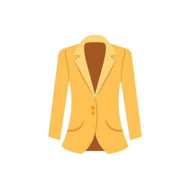 Resmi iş elbisesi vektör çizimi, beyaz arkaplanda izole